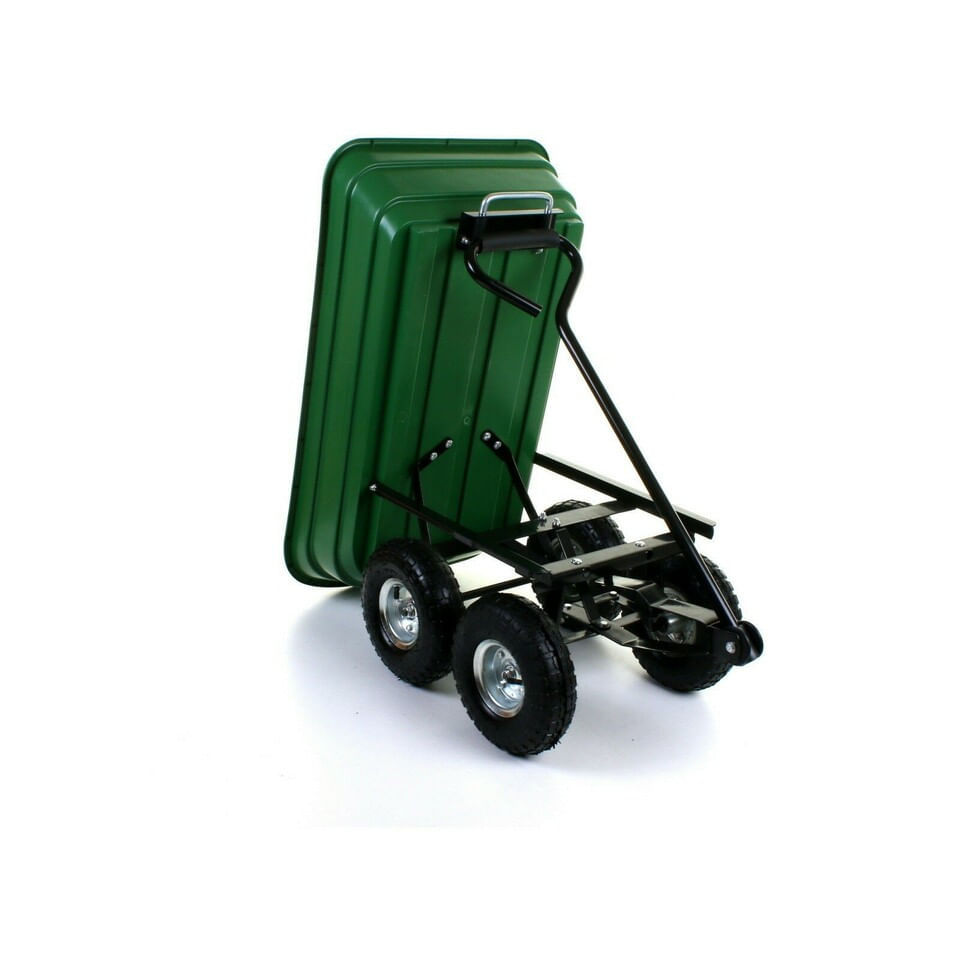 Carucior de gradina, sarcina maxima 300 kg, cupa rabatabila, maner lung cu burete antiderapant, — imaginea 8