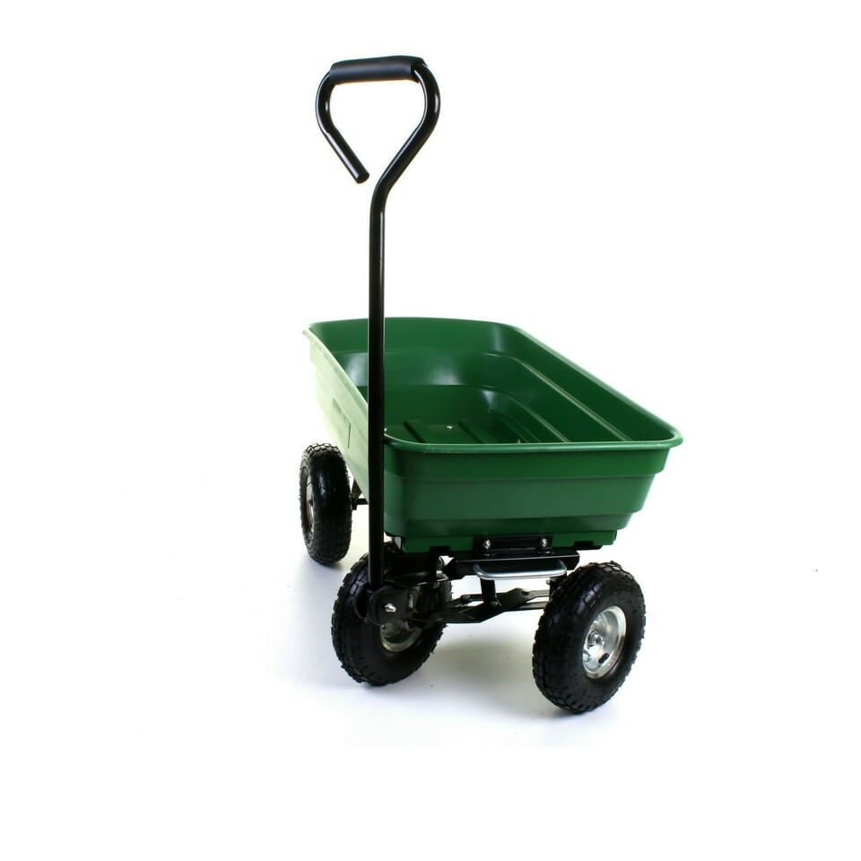 Carucior de gradina, sarcina maxima 300 kg, cupa rabatabila, maner lung cu burete antiderapant, — imaginea 9