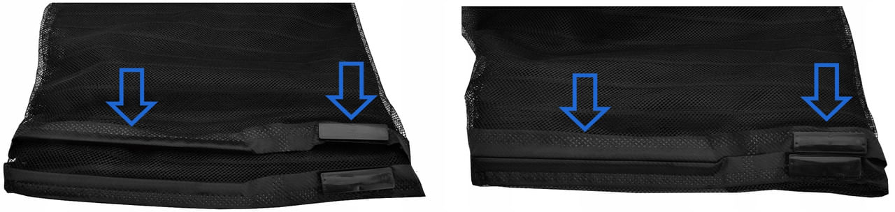 Plasa anti-insecte, cu inchidere magnetica, latime 80-100cm, inaltime 210-220cm, negru - 2 | YEO