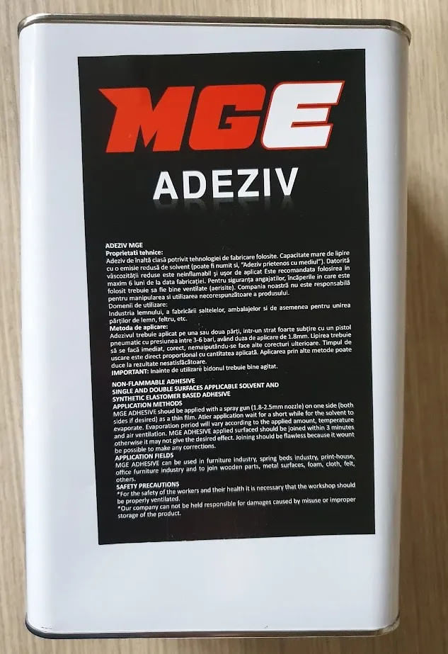 Adeziv Profesional pentru Tapiterie si Burete Acustic  Solutia Ideala in Bidon de 3 Litri