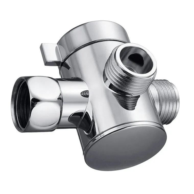 Deviator dus, 3 cai, cromat, 55x70x20mm