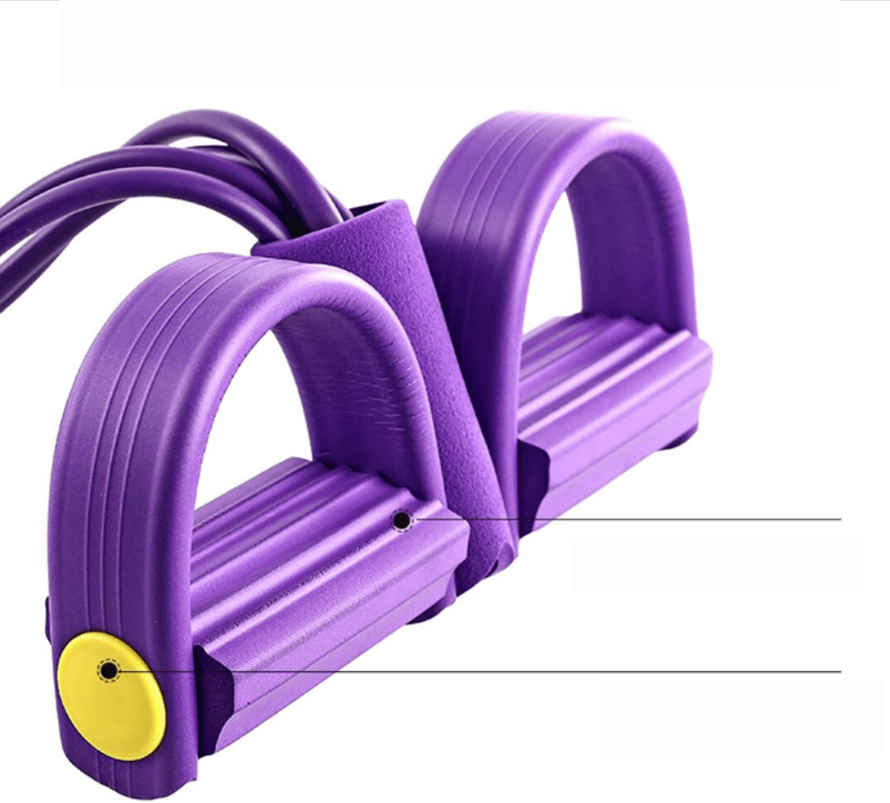 Extensor elastic Multifunctional , pentru Tonifiere Abdomen, Brate, Piept, Picioare, portabil, Violet - imagine 6
