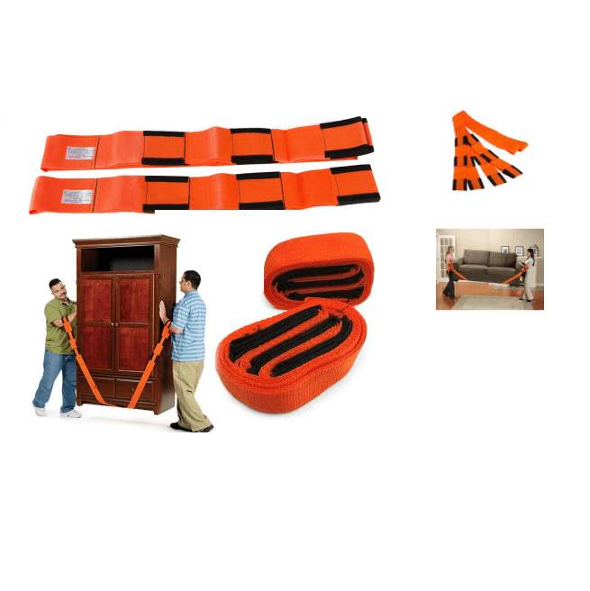 Curele transport mobilier, Universal, 2 bucati, Portocaliu — imaginea 4