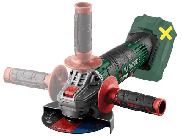 Polizor unghiular PARKSIDE® PWSA 20-Li F4, 20 V, fara acumulator si incarcator