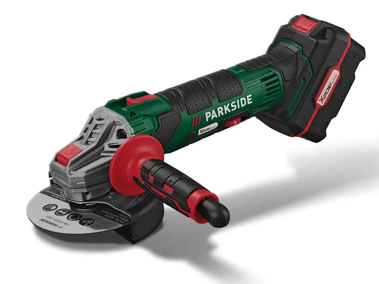 Polizor unghiular Parkside Performance flex 125 mm + baterie 20V-2A + incarcator