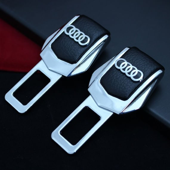 Set 2x Adaptoare Centura Siguranta Falsa MRG M1089,Piele Chrome Audi - 4 | YEO