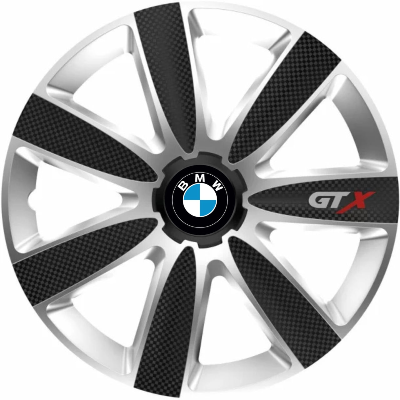 Set 4 Capace Roti GTX Carbon Gri-Negru R17, Pentru BMW