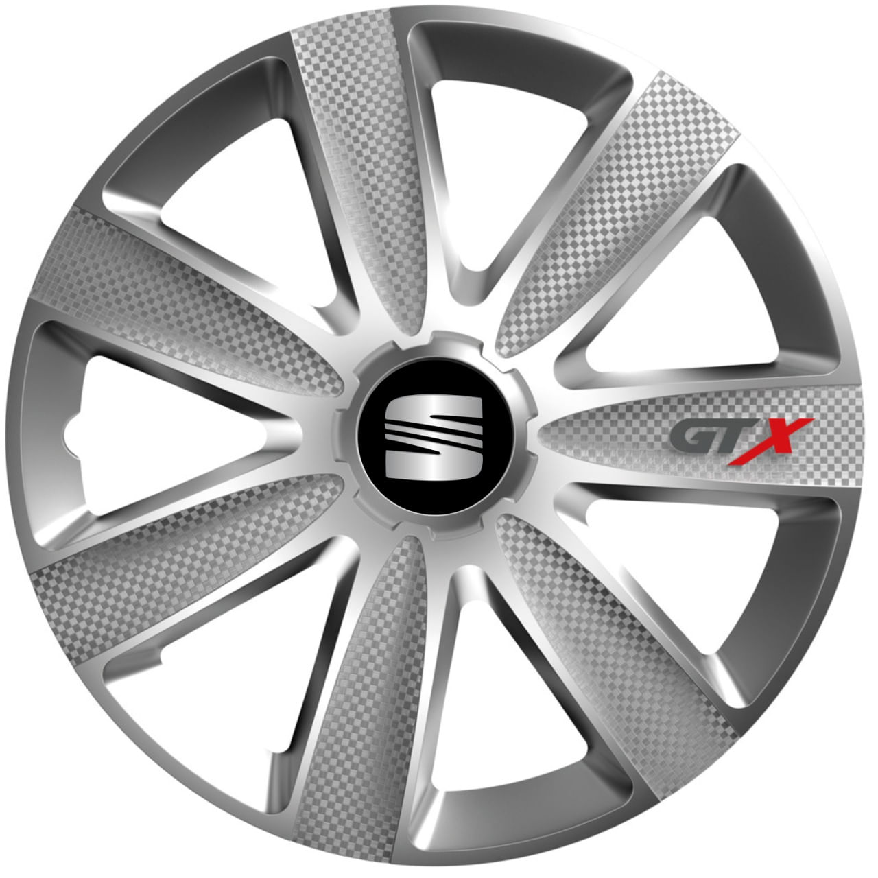 Set 4 Capace Roti GTX Gri R15, Pentru Seat