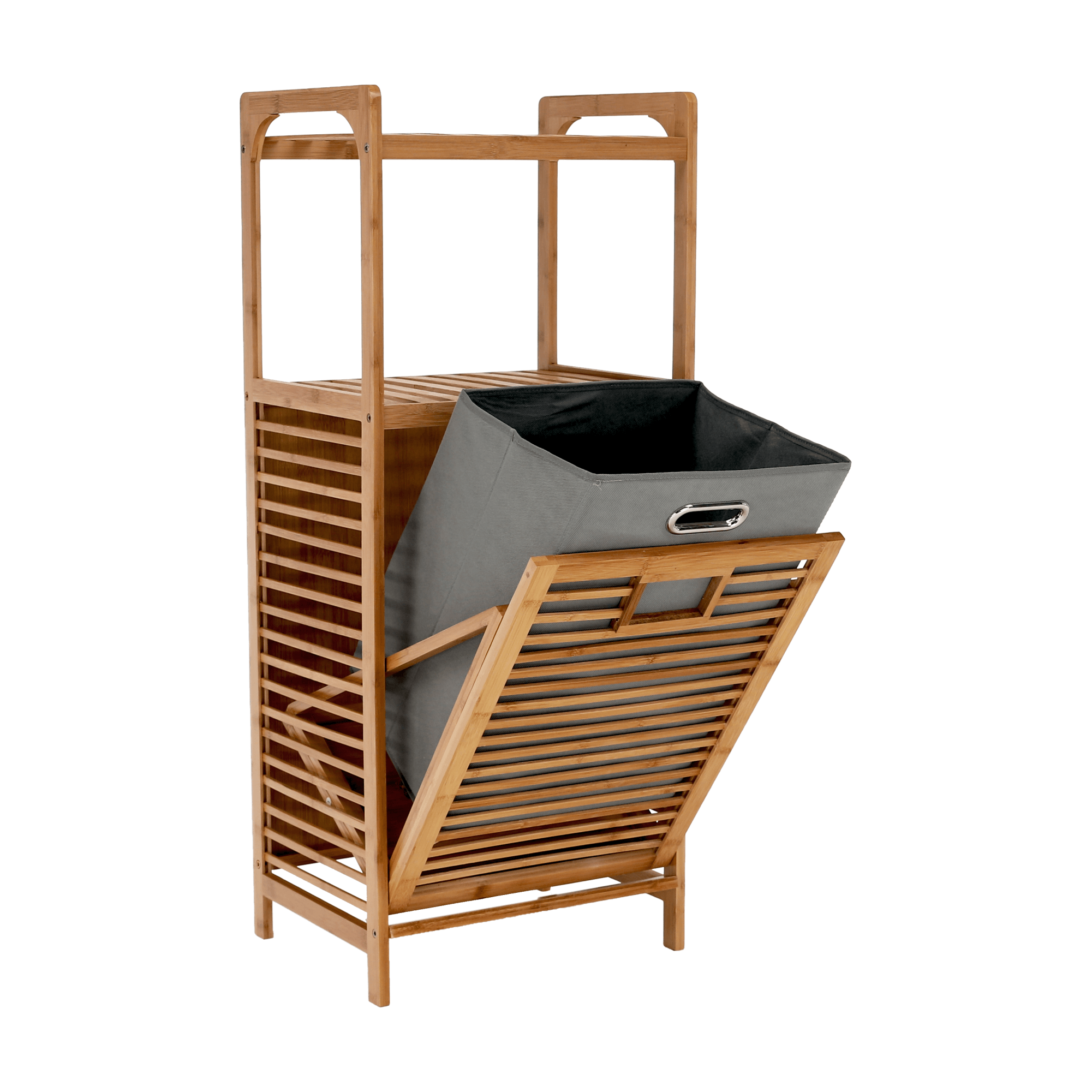 Cos de rufe, bambus natural/gri, KERI NEW - 4 | YEO