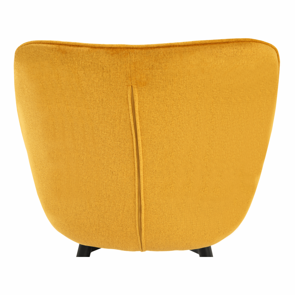 Fotoliu de design, material textil Velvet galben, FEDRIS — imaginea 13