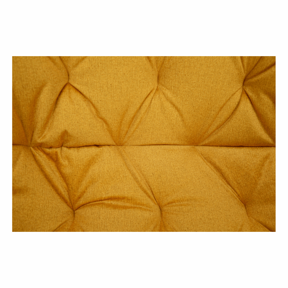 Fotoliu de design, material textil Velvet galben, FEDRIS — imaginea 16