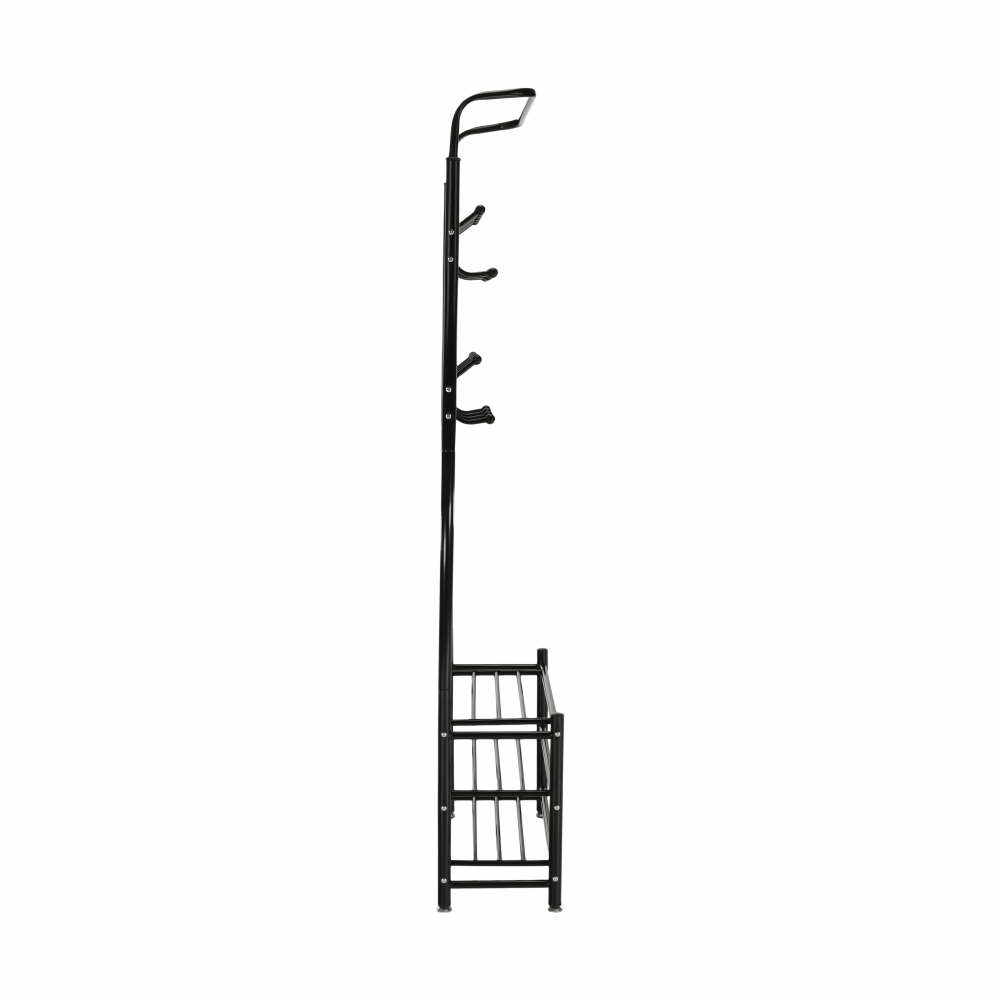 Cuier cu dulap pt. incaltaminte, metal negru, BARNUM - 4 | YEO