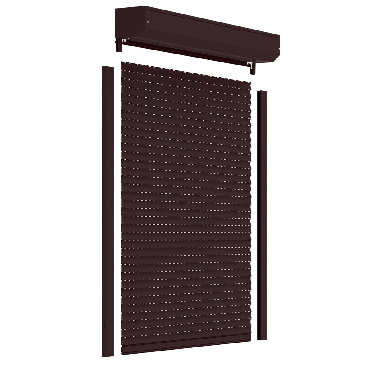 Rulou exterior aluminiu, Italbox, 90x120cm (LxH), maron