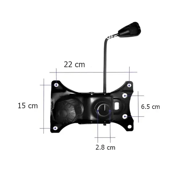 Set placuta balans metalica 22 cm x 15 cm, baza 60 cm , rola universala Ø11 si cilindru piston, gaz, scaune birou — imaginea 8
