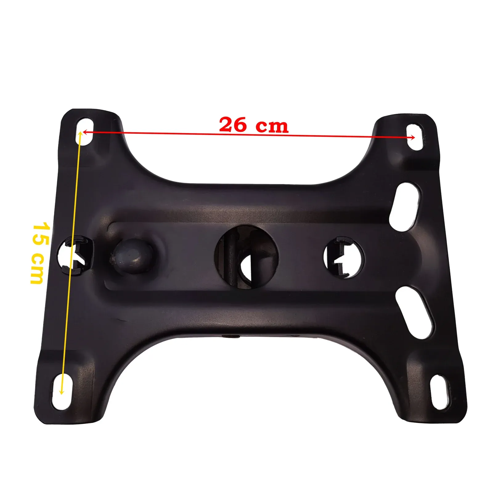 Set placuta balans metalica 26 x 15 cm, baza 60 cm, rola universala cauciuc si cilindru piston, gaz, pentru scaune birou — imaginea 5