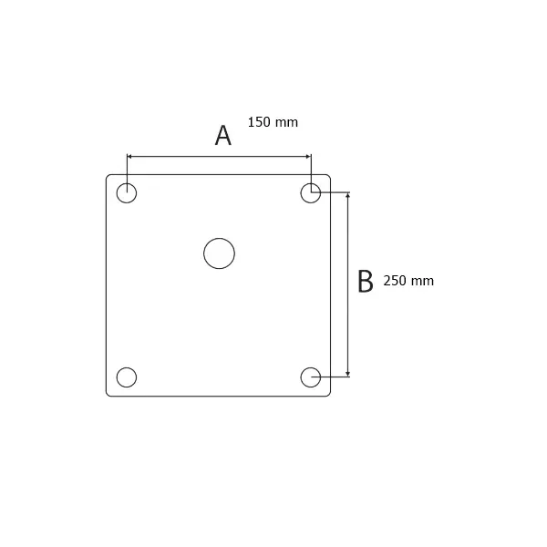 Set placuta balans metalica 25 x 15 cm, baza 60 cm, rola universala cauciuc si cilindru piston, gaz, pentru scaune birou — imaginea 9