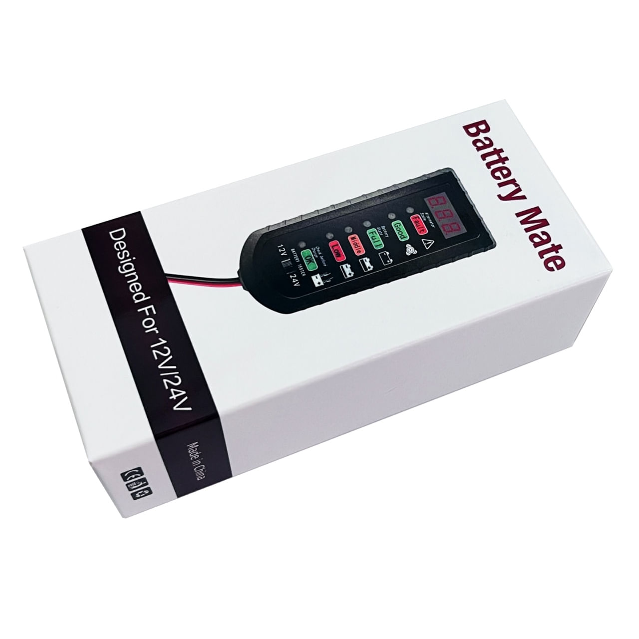 Tester Digital de Baterie Auto Techstar 12V/24V cu Afisaj LED, Diagnostic Alternator si Indicator Stare Acumulator - 4 | YEO