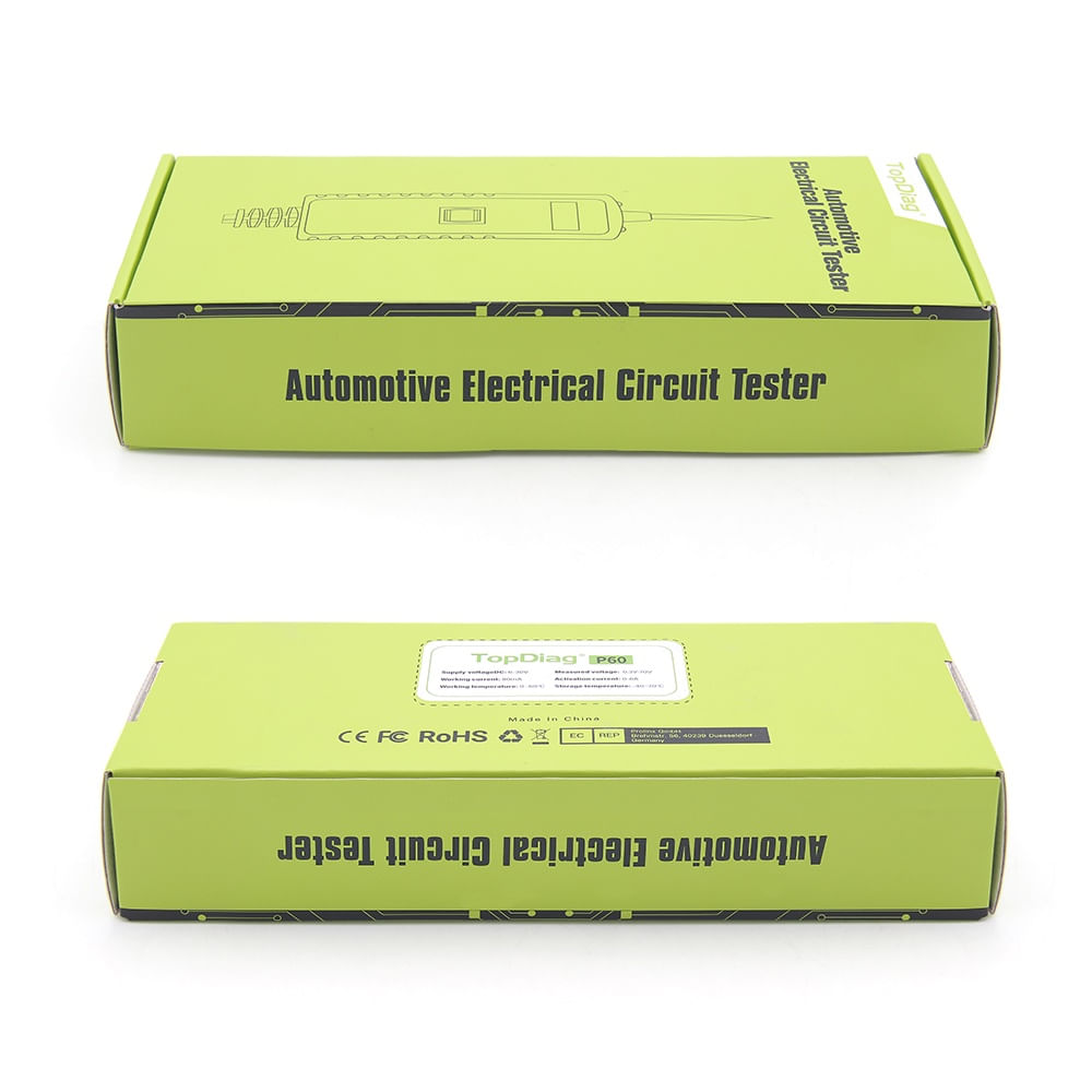 Tester Circuite Electrice Auto TopDiag P60, 6-30V, Diagnostic cu afisaj LCD, Detectie Scurtcircuit - 3 | YEO