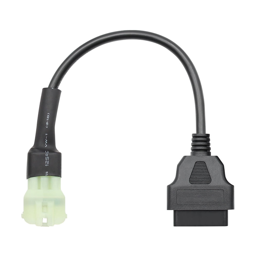 Cablu Adaptor Motociclete KTM, 6-pin, verde, femela catre OBD-II 16-pin femela, pentru diagnoza ECU cu TuneECU