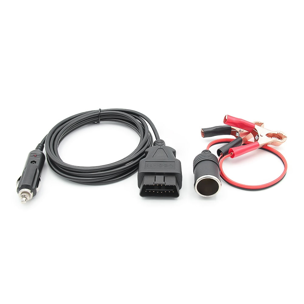Cablu Salvare Memorie ECU 12V, JFIND JC02 OBDII Memory Saver, cu Mufa OBD, Clesti Crocodil, Mufa Bricheta, Backup - 2 | YEO