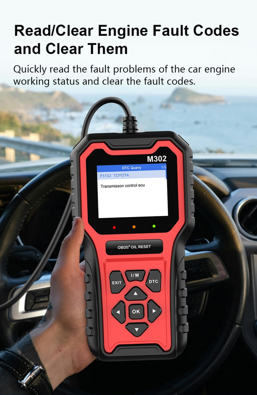 Tester Diagnoza Auto Techstar M302, OBD II, Resetare Oil Service, Live Data, Test senzor O2, Printare cloud cod QR - imagine 7