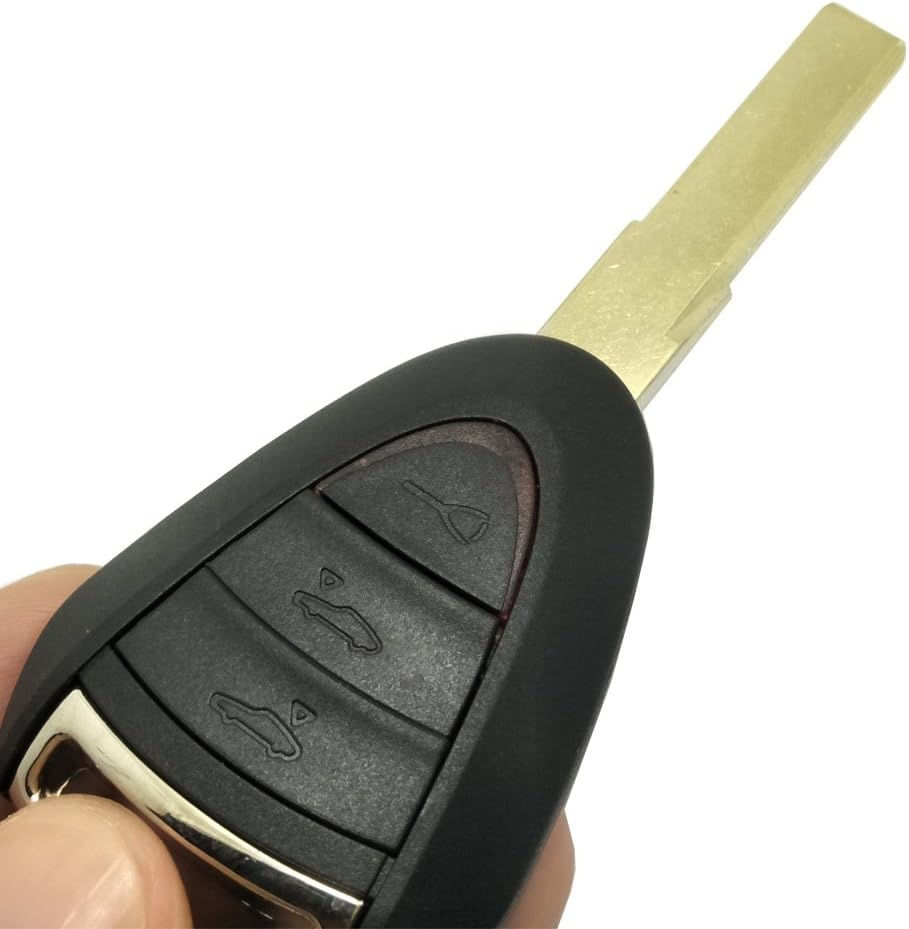 Carcasa Cheie Auto Techstar cu 3 butoane, Compatibila Porsche 911, Cayman, Boxster, Carrera GT