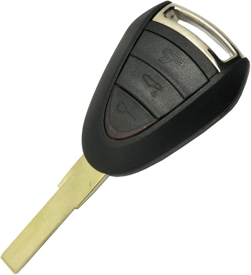 Carcasa Cheie Auto Techstar cu 3 butoane, Compatibila Porsche 911, Cayman, Boxster, Carrera GT - 3 | YEO