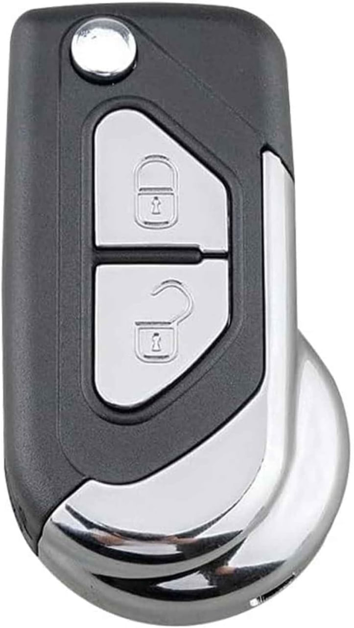 Carcasa Cheie Auto Techstar tip Briceag cu 2 Butoane, Compatibila Citroen DS3, C3, lama VA2 - 3 | YEO
