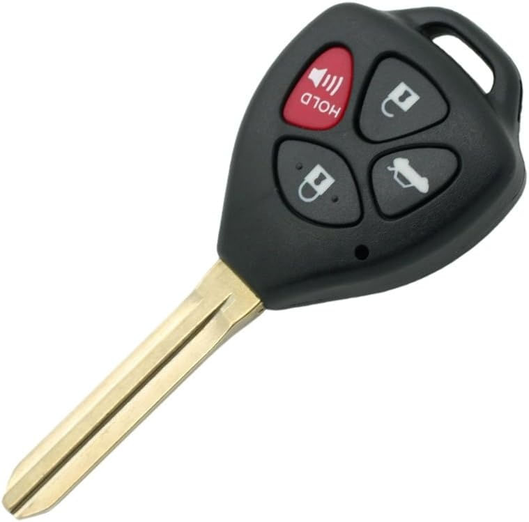 Carcasa Cheie Auto 4 Butoane Compatibila Toyota Corolla, RAV4, Yaris, Camry, Avalon – model 3+1 cu buton rosu PANIC - 2 | YEO