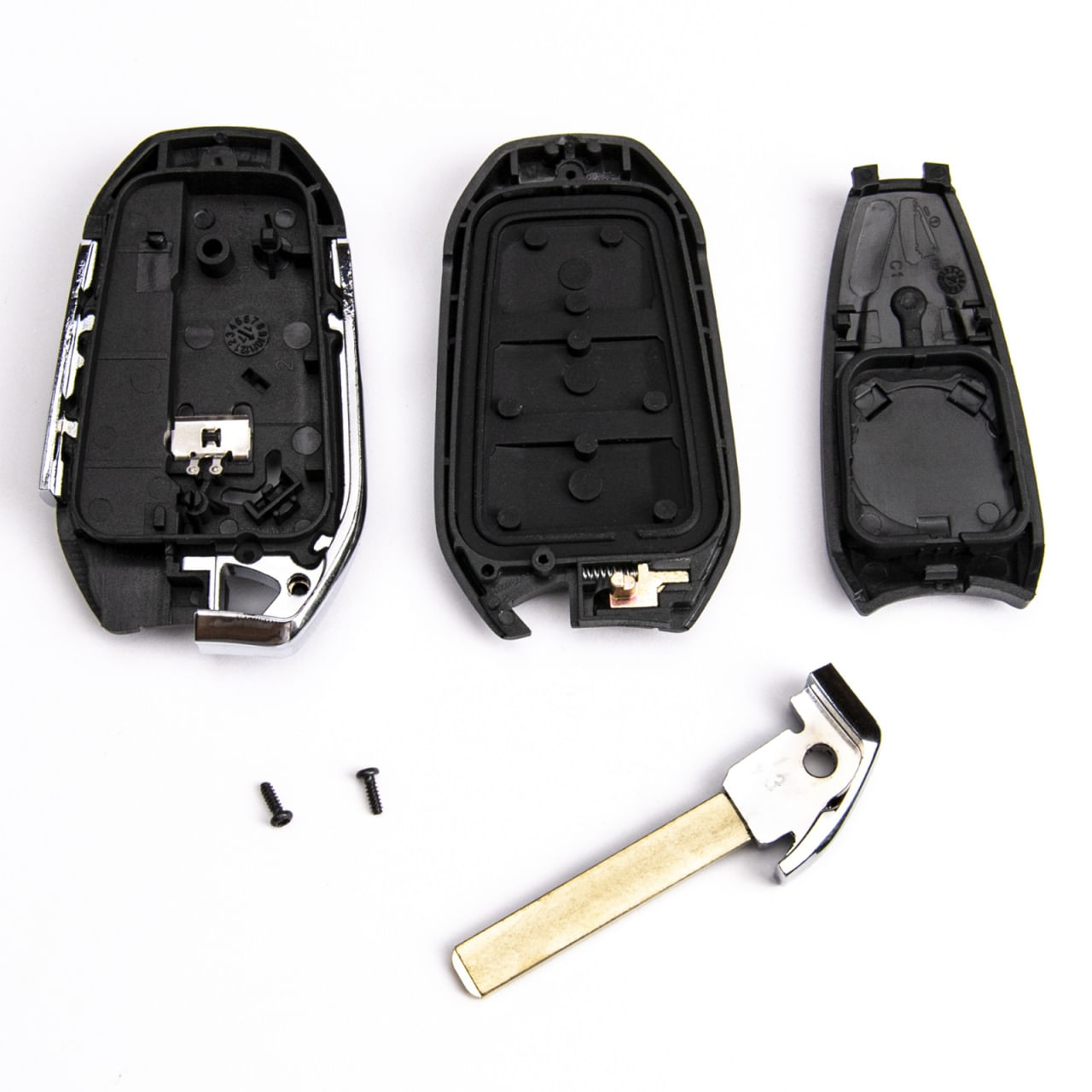 Carcasa Cheie Auto Techstar cu 3 butoane, Compatibila Peugeot 308, 408, 508, 3008, 5008, Citroen C3, C4, DS