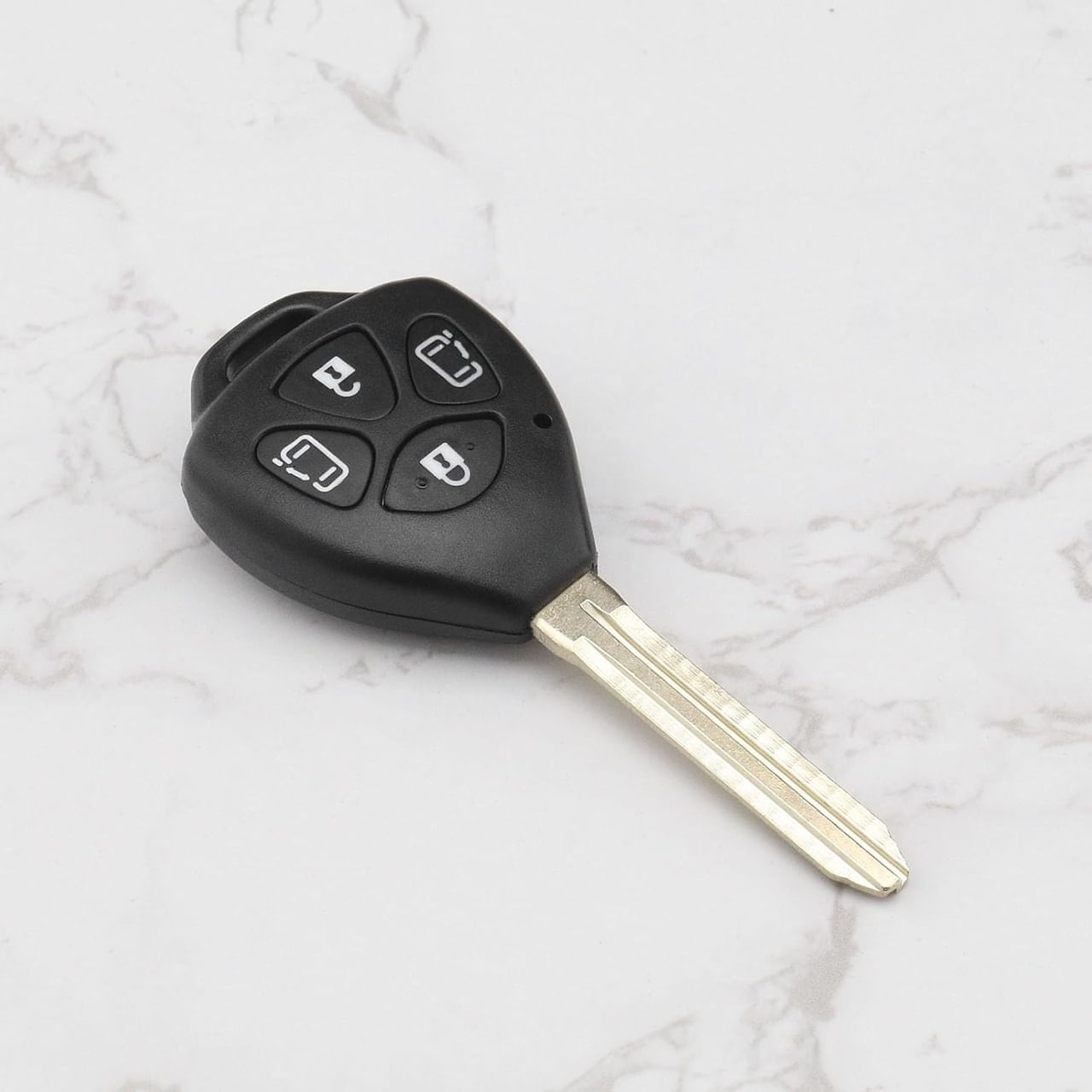 Carcasa Cheie Auto Techstar cu 4 butoane compatibila cu Toyota Corolla, Camry, Alphard - 1 | YEO