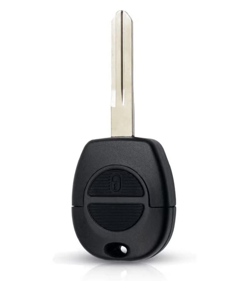 Carcasa cheie auto Techstar cu 2 butoane clasica si lamela A33 pentru Nissan Almera, Micra, Primera, X-trail, Juke - 1 | YEO