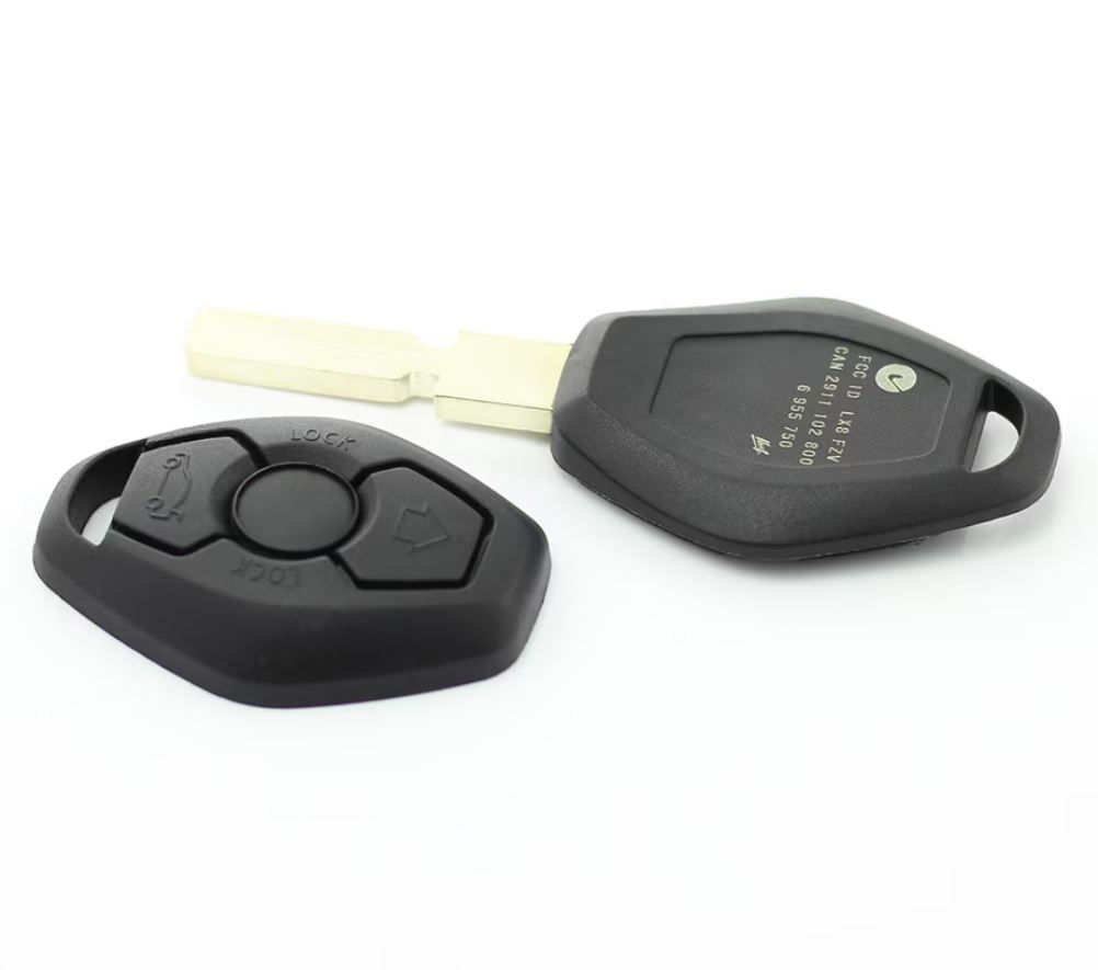 Carcasa cheie auto Techstar cu 3 butoane si lama 4 piste pentru BMW – compatibila E46, E39, E60, X3, X5
