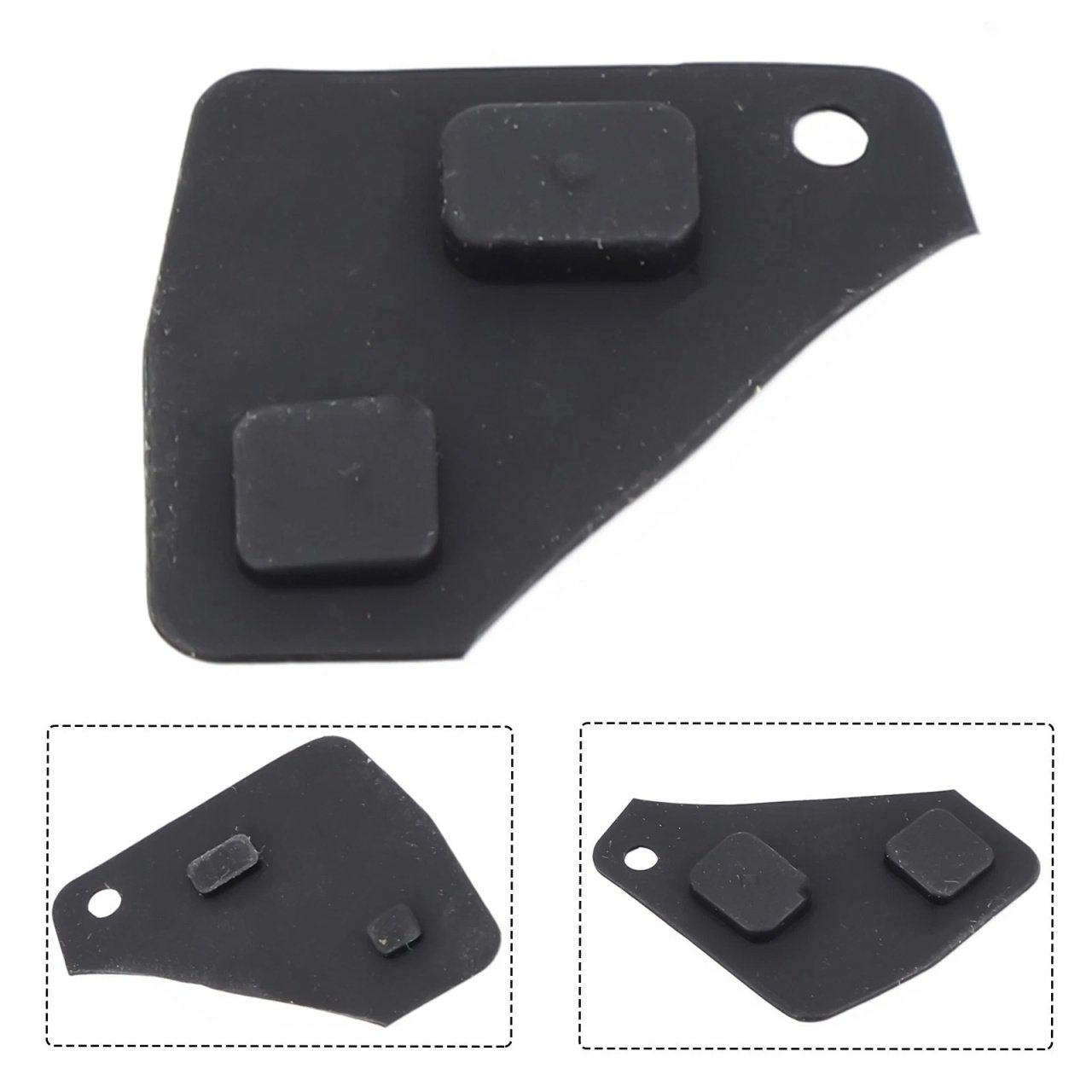 Membrana cauciuc pad pentru cheie auto cu 2 butoane compatibila Toyota si Lexus, modelele Yaris, Corolla, RX, IS - 4 | YEO