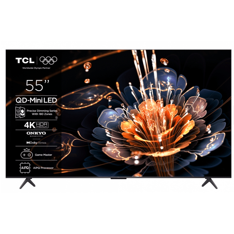 Televizor Mini LED TCL 139 cm (55") 55C61KS, Ultra HD 4K, Smart TV, CI+
