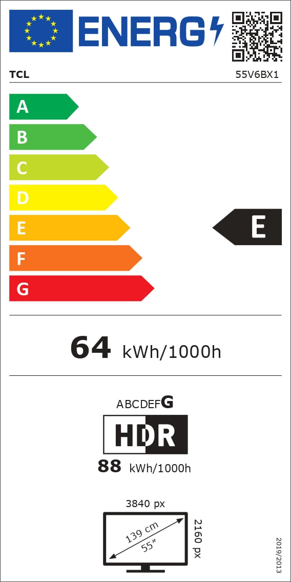 Televizor TCL LED 55V6B, 139 cm, Smart Google TV, 4K Ultra HD, Clasa E - 4 | YEO