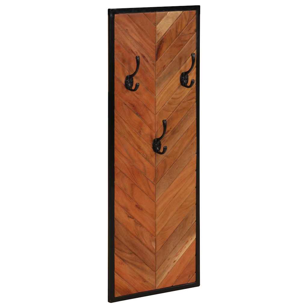 Rafturi pentru haine 2 buc 35x1x90 cm din lemn masiv de salcam — imaginea 2