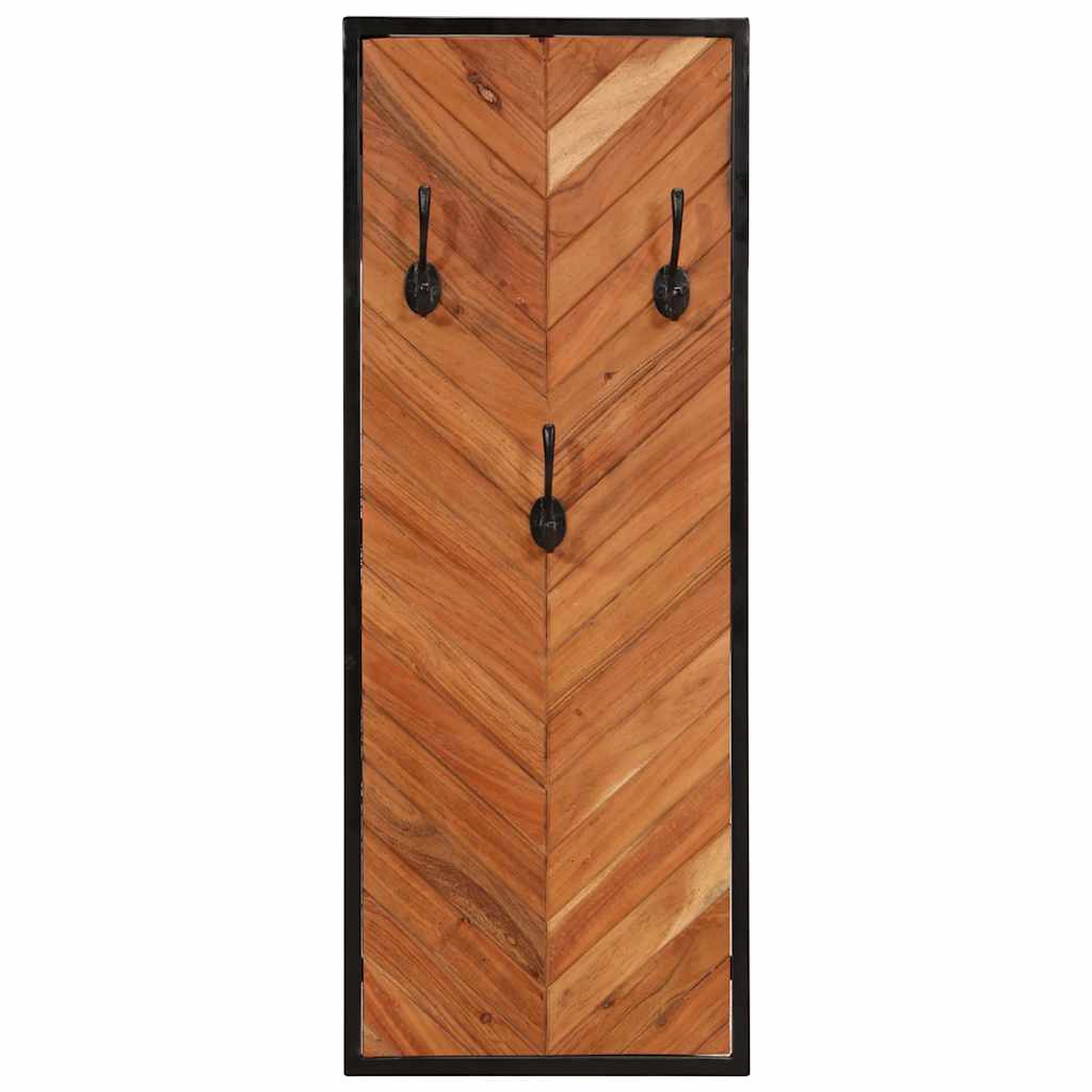Rafturi pentru haine 2 buc 35x1x90 cm din lemn masiv de salcam — imaginea 3