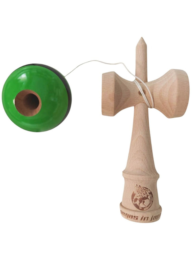 Kendama profesionala, Bila din lemn, Samurai + Sticker pentru telefon, 95KD