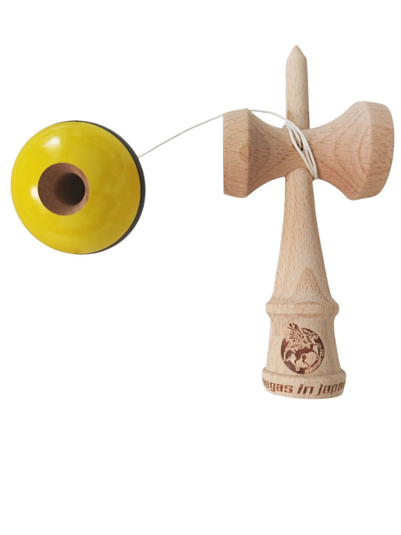 Kendama profesionala, Bila din lemn, Samurai + Sticker pentru telefon, 93KD
