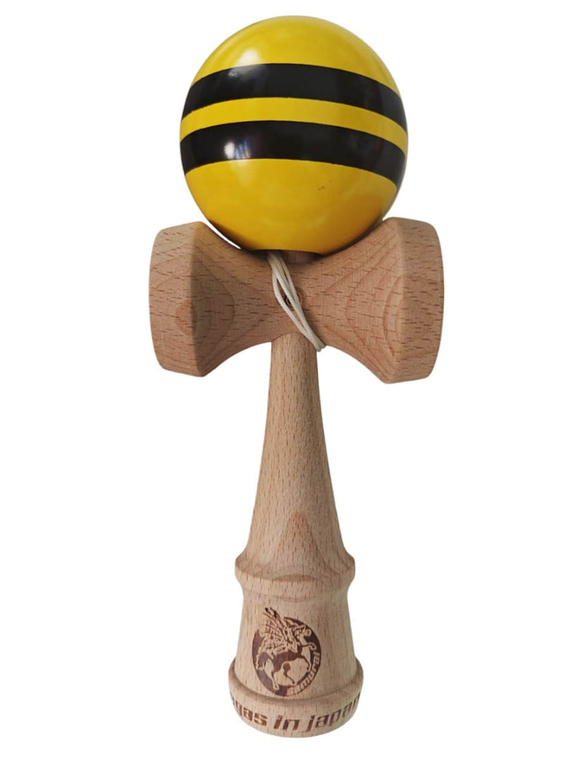 Kendama profesionala, Bila din lemn, Samurai + Sticker pentru telefon, 93KD