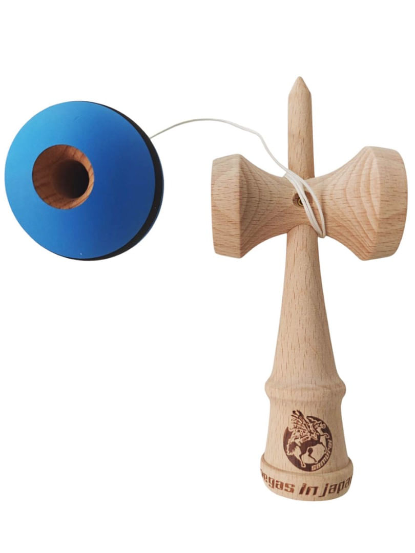Kendama profesionala, Bila din lemn, Samurai + Sticker pentru telefon, 92KD
