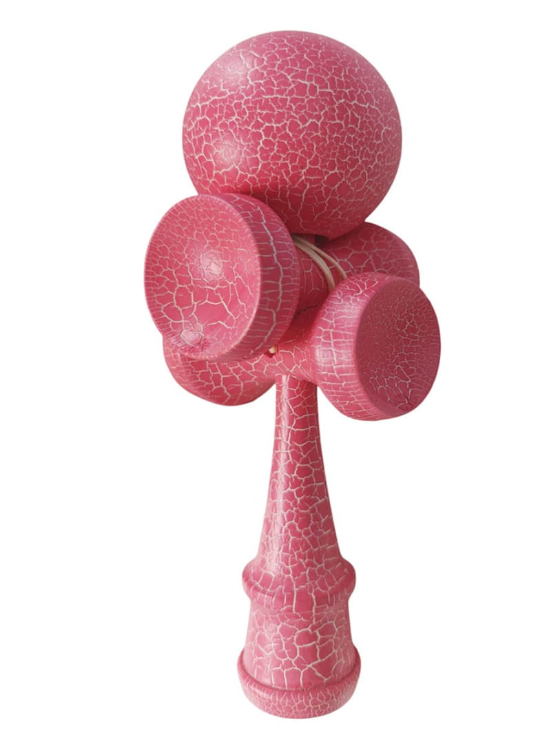 Kendama profesionala, Bila din lemn si cu 4 cupe, Design Unic + Sticker pentru telefon, 98KD - 1 | YEO