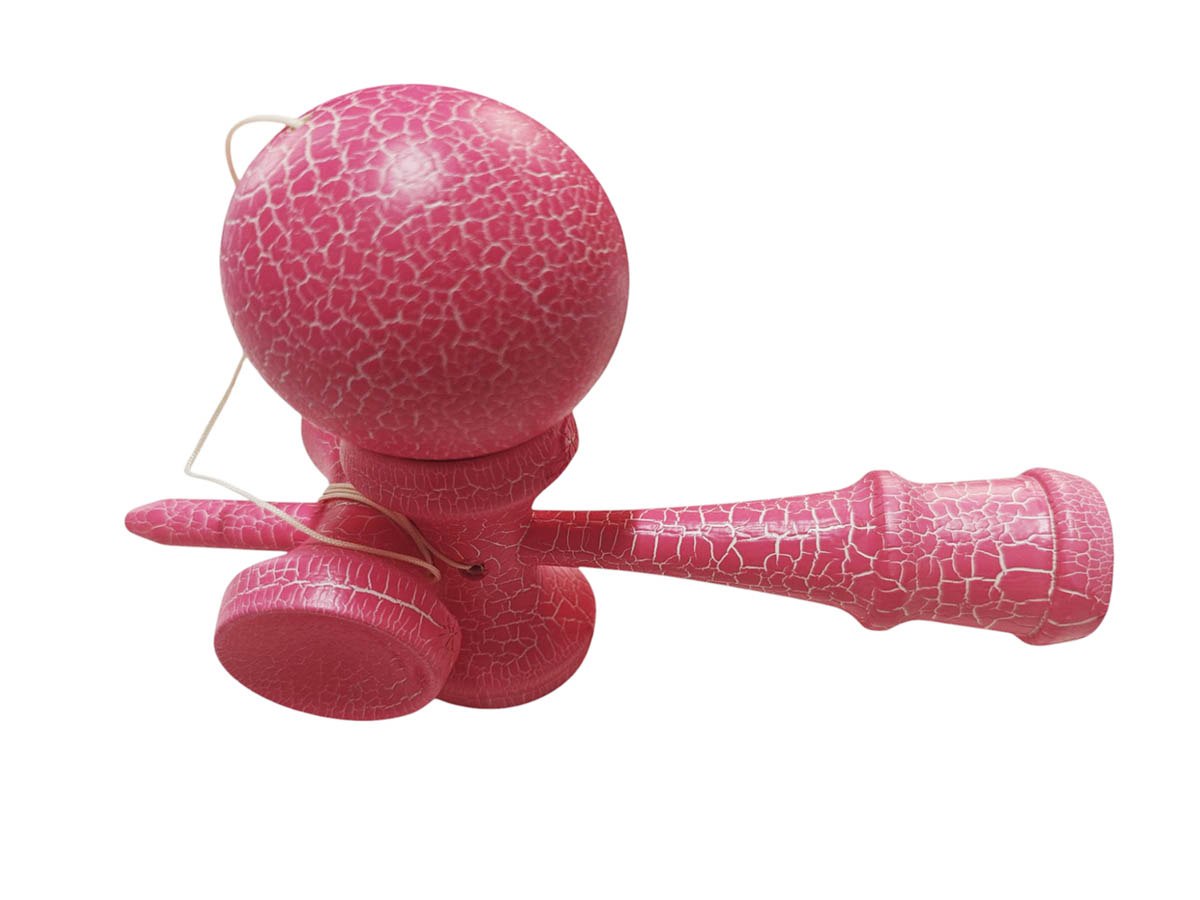 Kendama profesionala, Bila din lemn si cu 4 cupe, Design Unic + Sticker pentru telefon, 98KD - 2 | YEO