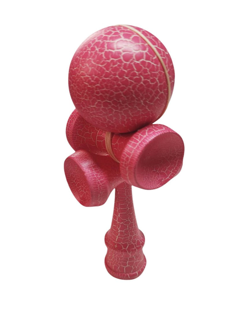 Kendama profesionala, Bila din lemn si cu 4 cupe, Design Unic + Sticker pentru telefon, 98KD - 3 | YEO