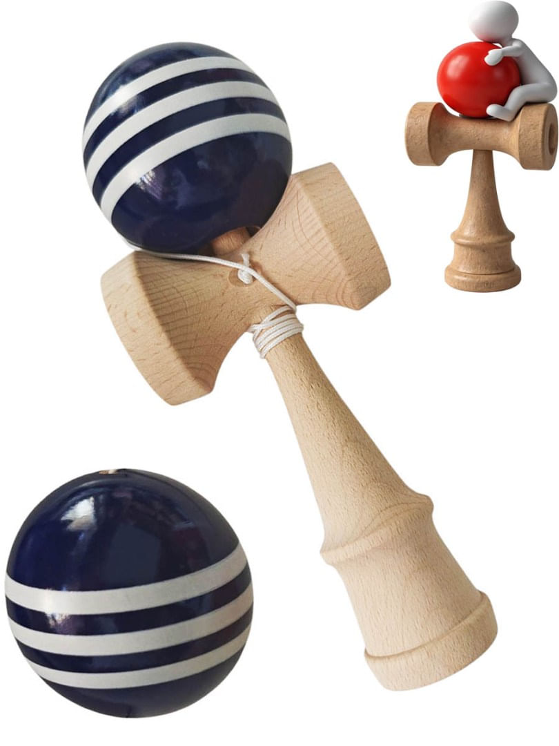 Kendama profesionala, Bila din lemn + Sticker pentru telefon, 89KD - 3 | YEO