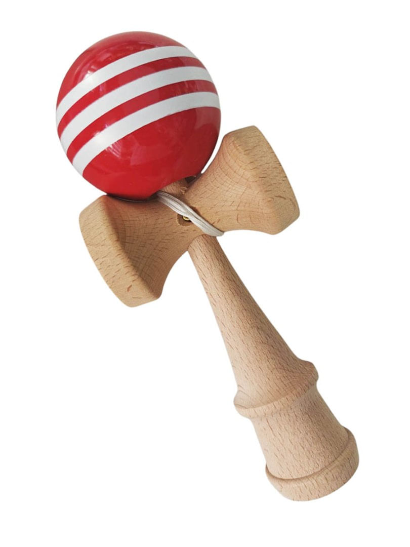 Kendama profesionala, Bila din lemn + Sticker pentru telefon, 87KD