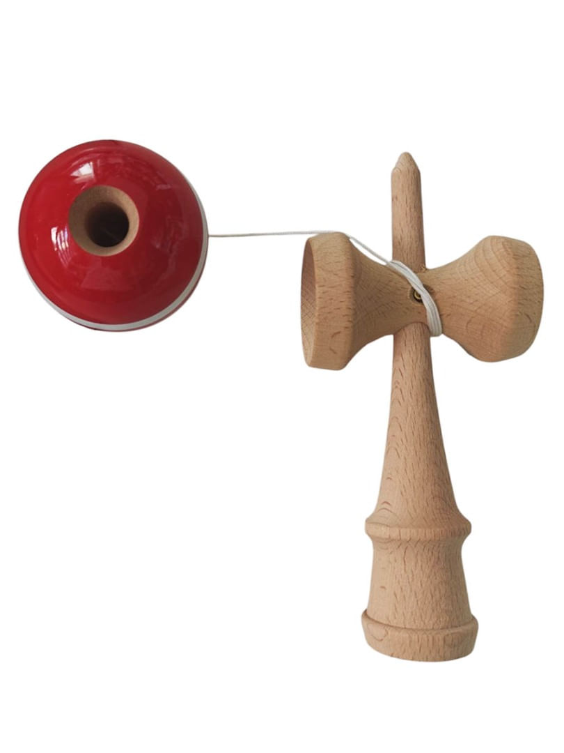 Kendama profesionala, Bila din lemn + Sticker pentru telefon, 87KD - 3 | YEO
