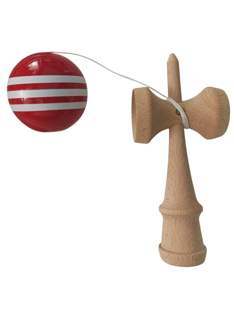 Kendama profesionala, Bila din lemn + Sticker pentru telefon, 87KD