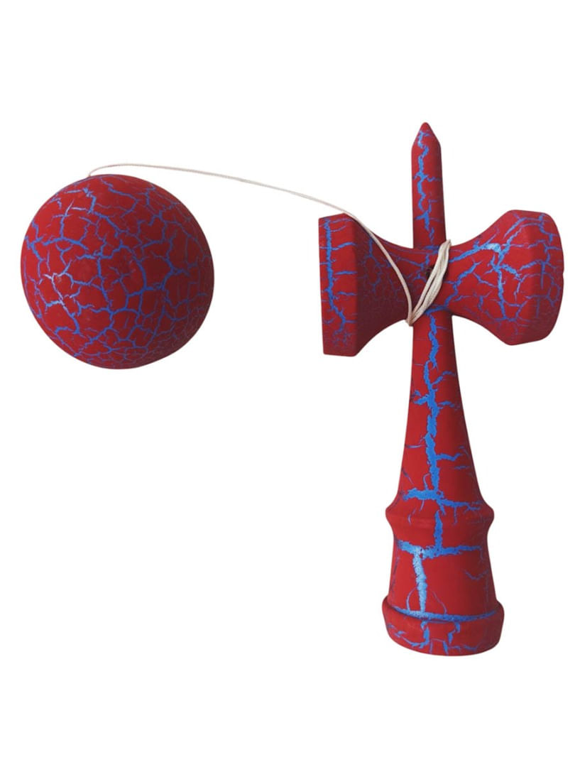 Kendama profesionala, Bila din lemn, Crack + Sticker pentru telefon, 86KD